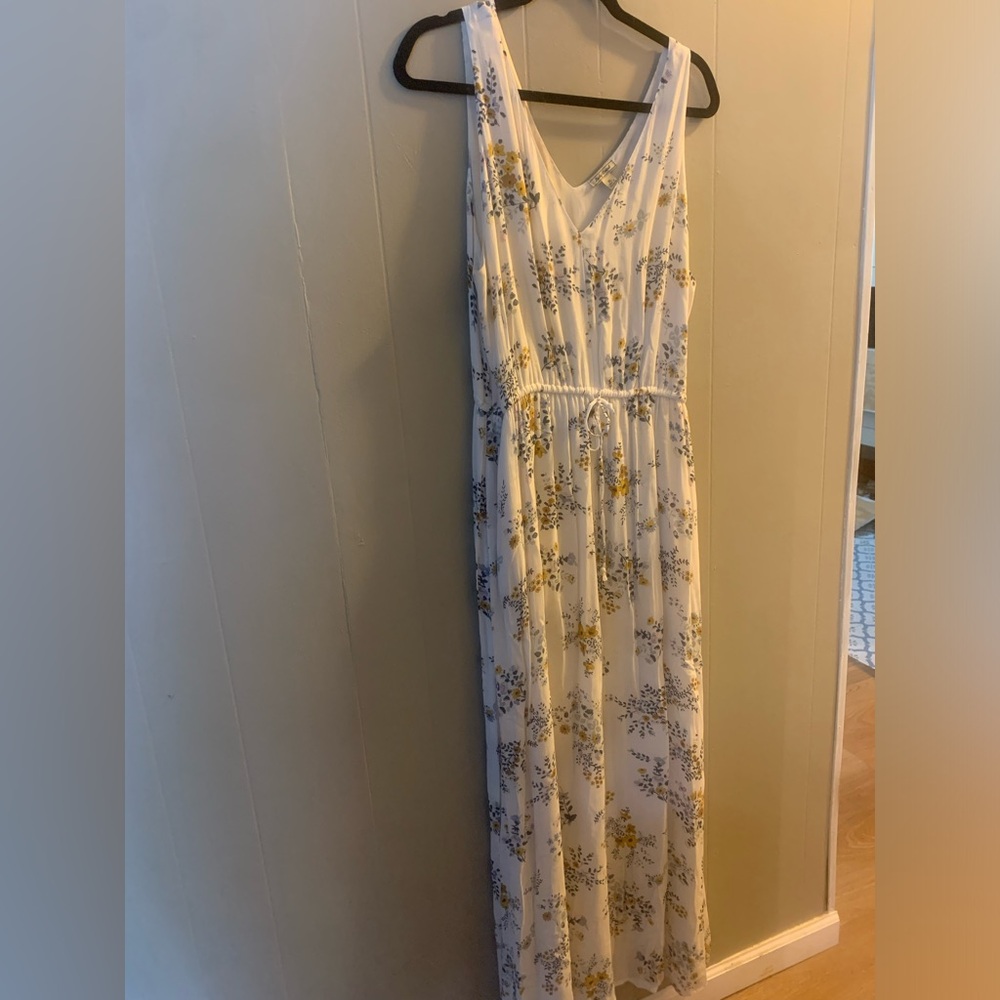 Lucky brand floral maxi dress XL